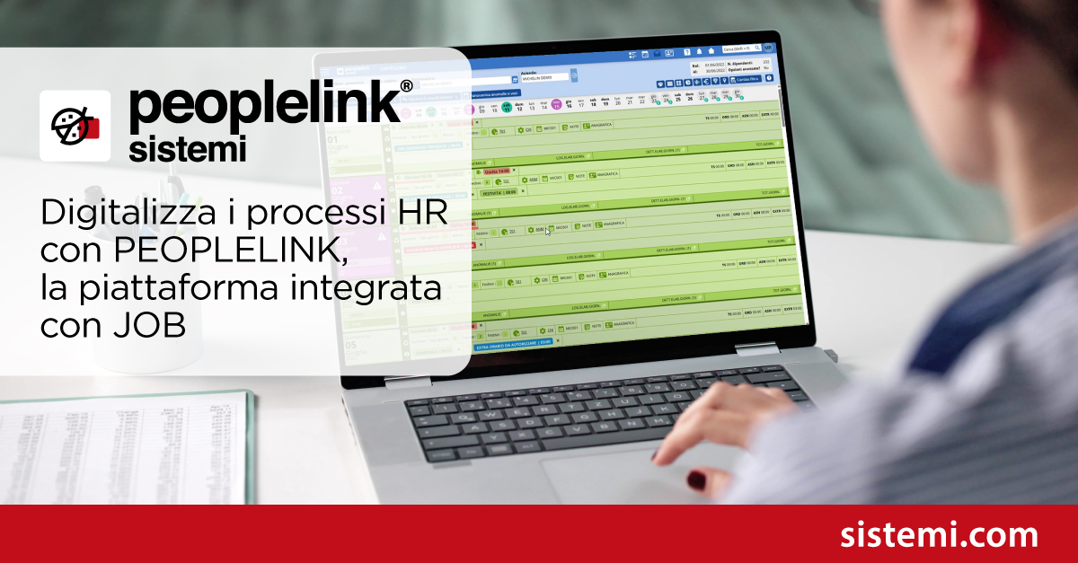 Digitalizza i processi HR con PEOPLELINK, la piattaforma integrata con JOB