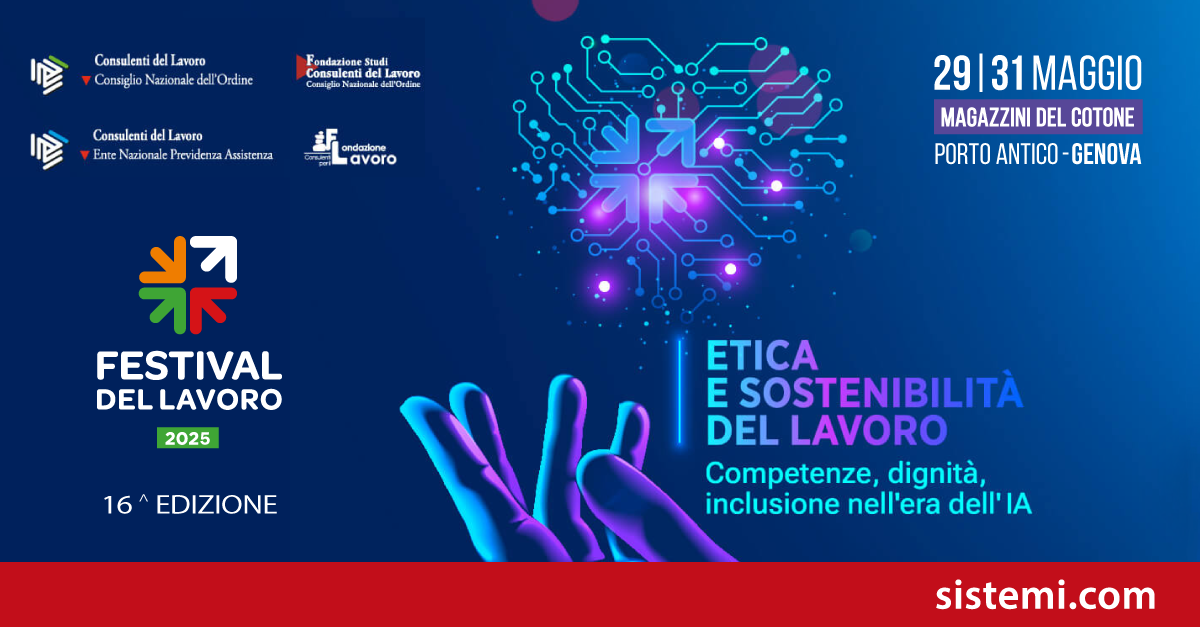 Sistemi è sponsor della XVI edizione del Festival Nazionale del Lavoro