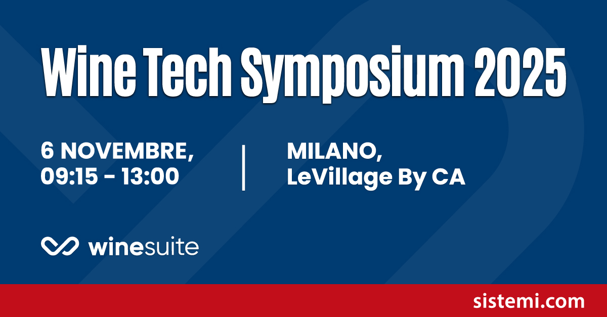 Sistemi è sponsor del Wine Tech Symposium